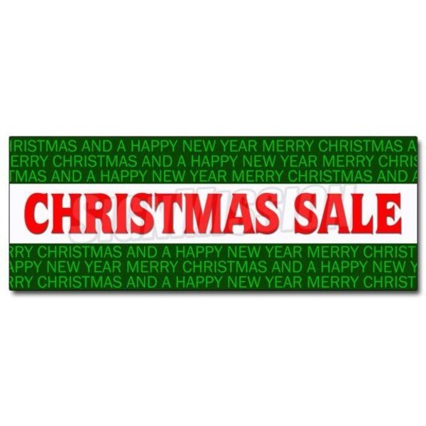 Signmission CHRISTMAS SALE DECAL sticker christmas season decorate discount holidays D-24 Christmas Sale